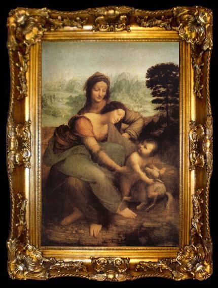 framed  LEONARDO da Vinci The Virgin and St Anne, ta009-2